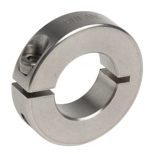 Shaft Collar    7.938 x 17.46 x 7.9 mm  - One Piece Clamp Stainless 304 - Round Bore - MBA  (Pack of 1)