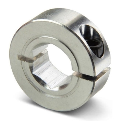 Shaft Collar    7.938 x 20.7 x 6.4 mm  - One Piece Stainless 303 - Hex Bore - 7.938mm Hex - MBA  (Pack of 1)