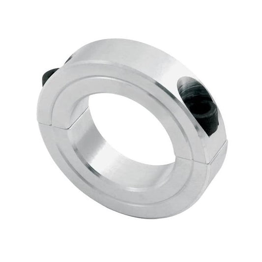 Shaft Collar   16 x 35 x 10 mm  - Two Piece Clamp Aluminium - Round Bore - MBA  (Pack of 1)