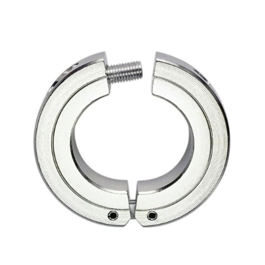 Shaft Collar   25.4 x 50.8 x 12.7 mm  - Hinged Stainless - Round Bore - MBA  (Pack of 1)