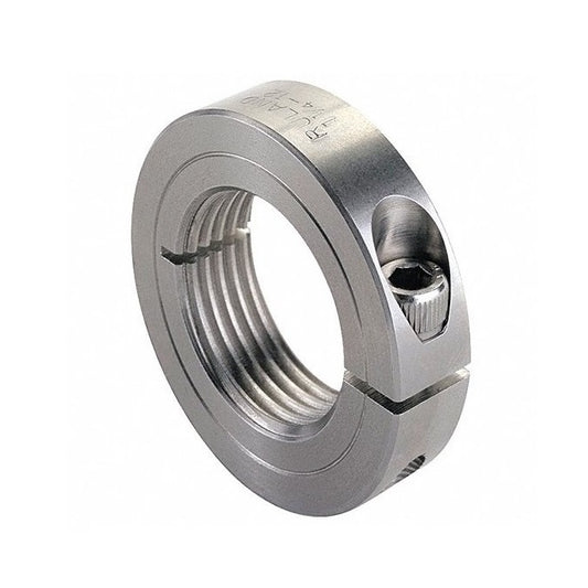 Threaded Collar    3-8-16 UNC x 22.225 x 8.731 mm  - One Piece Clamp Stainless - Threaded Bore - MBA  (Pack of 1)