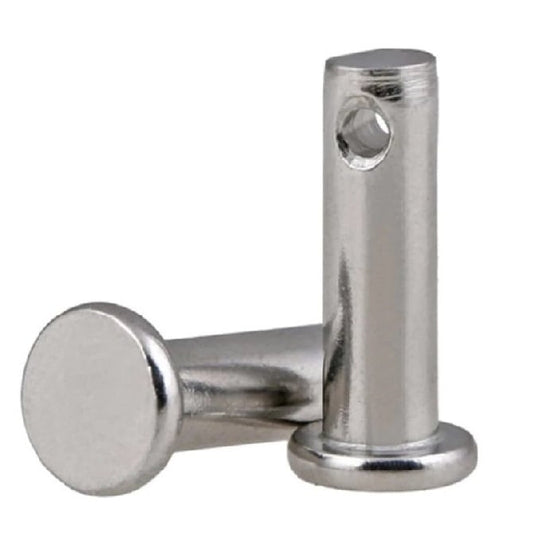 Clevis Pin    6.35 x 31.35 x 34.93 mm  - Basic Stainless 300 Grade - MBA  (Pack of 20)