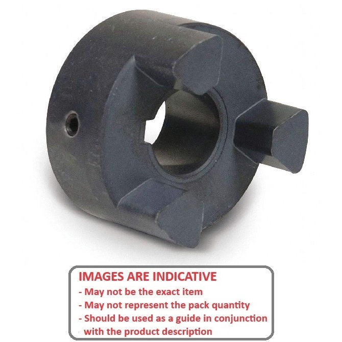 Three Jaw Type Coupling   25.4  x 25.4 x 50.8 mm  - - Hub Only - MBA  (Pack of 1)