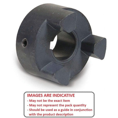 Three Jaw Type Coupling   22.225  x 22.225 x 50.8 mm  - - Hub Only - MBA  (Pack of 1)