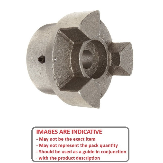 Three Jaw Type Coupling    9.525  x 9.525 x 31.75 mm  - - Hub Only - MBA  (Pack of 1)