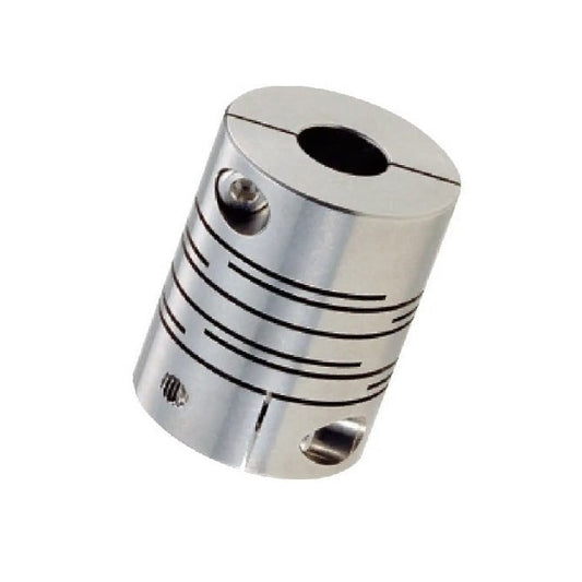 Slit Type Coupling   12  x 12 x 29 x 30 mm  -  Aluminium - Set Screw Locking - MBA  (Pack of 1)