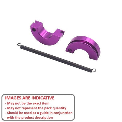 Remote Control Part    1/10 Scale  - Clutch Shoes - Purple - GENERIC  (Pack of 5)