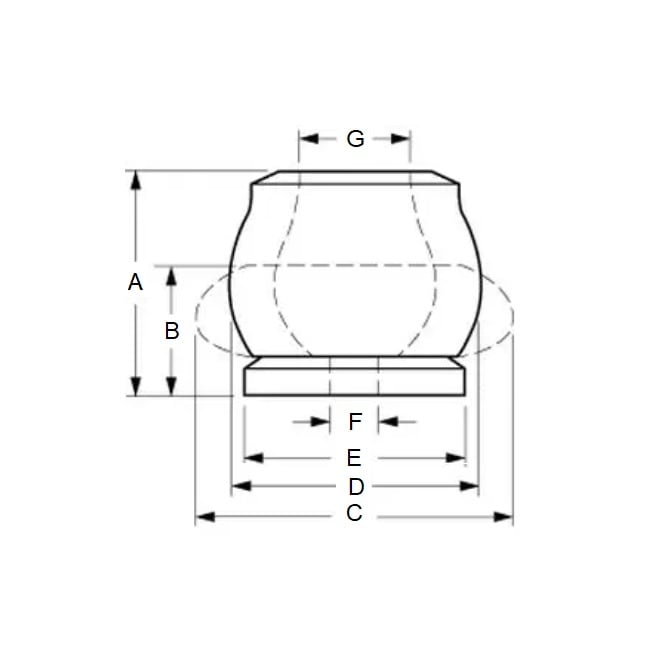 Elastomer Bumper   47.6 x 47.6 mm  - Medium Absorption Low Reaction Force Elastomer - MBA  (Pack of 1)