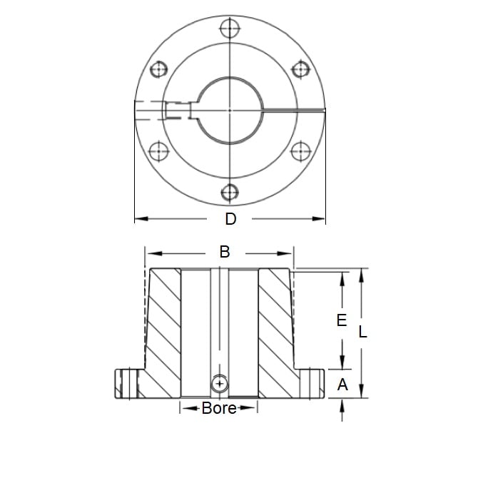 Boccola QD 14.288 mm - Acciaio stile SH - MBA (confezione da 1)