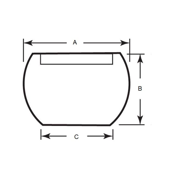 Bouton Boule 3/8-16 UNC x 47,63 mm - Fileté Plastique - Femelle - MBA (Pack de 1)