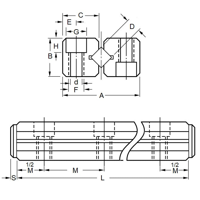 Linear Slide   11 x 59.99 x 30 mm  - Cross Roller Rail - MBA  (Pack of 1)