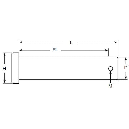 CLP-064-0440-S6 Clevis Pin (Remaining Pack of 15)