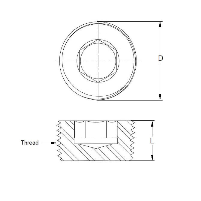 Pressure Plug    1/8BSP x 9.53 mm  - 220lb.in Torque Alloy Steel - MBA  (Pack of 2)