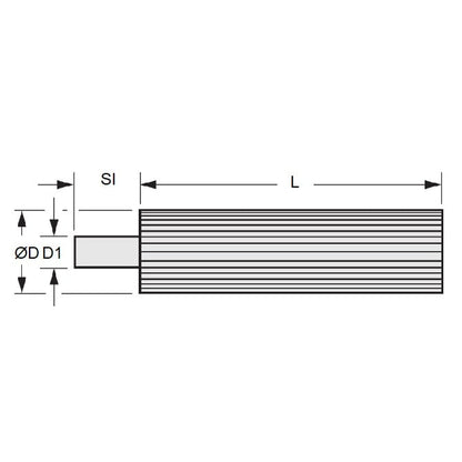 Poulie Crantée 22 Dents x 250 mm - Aluminium - Longueur Stock - Pas Curvelinear HTD 8 mm - MBA (Pack de 1)