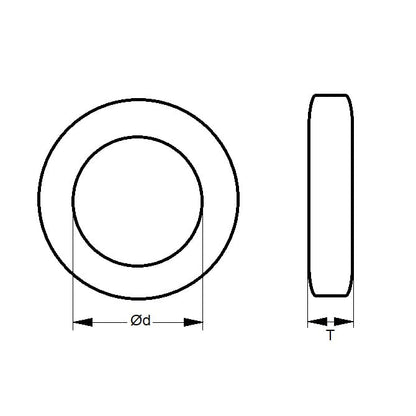 Anello Rotondo 31,75 x 5,46 mm - Anelli - Rotondo - Nichelato Nichelato - MBA (confezione da 5)