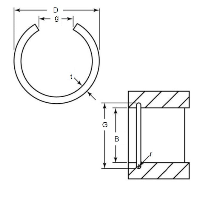 WRI-0280-RD Internal Wire Ring (Remaining Pack of 44)