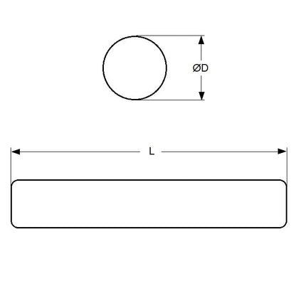 0R-0016-0300-SS302 Round Rod (Remaining 26 Packs of 2 Per Card)