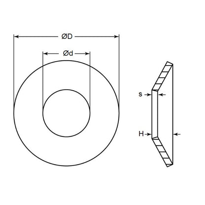 Rondella elastica a disco 61,5 x 40 x 0,7 mm - Acciaio per molle al carbonio - Per cuscinetti - MBA (confezione da 1)