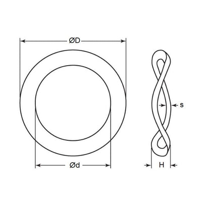 Rondella elastica W0159-T-023-015-W3-C (confezione da 250)