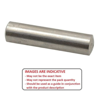 Spina di centraggio 2 x 4 mm - Estremità arrotondata in acciaio inossidabile 316 - DIN 7 - NoCor (confezione da 10)