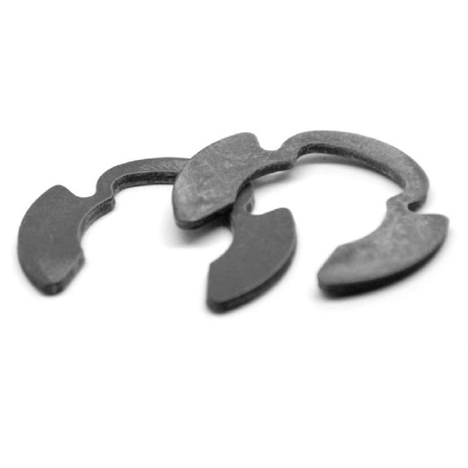 E-Clip   11.11 x 1.27 mm  - Klipring Zinc Plated Carbon Steel - MBA  (Pack of 250)