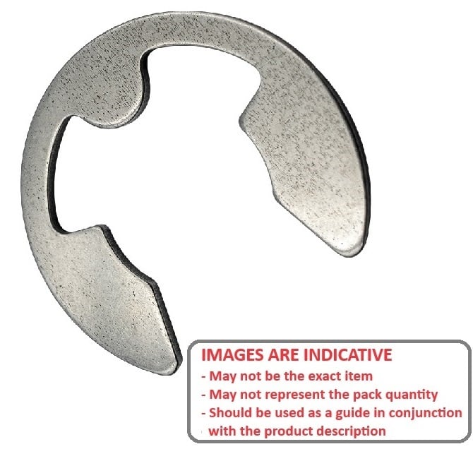E-Clip 11 x 1,2 mm - Acciaio inossidabile standard PH15-7 Mo - MBA (confezione da 1)