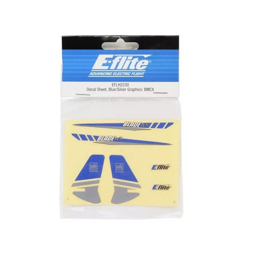 E-Flite Blade MCX Micro Decal Sheet Bl Slvr Graphics Only Option Replaces EFLH2230 (Pack of 1)