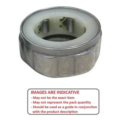 Cuscinetto unidirezionale 10 x 16 x 12 mm - Rullo in acciaio inossidabile di grado 440C - Frizione con diametro esagonale laminato - MBA (confezione da 1)
