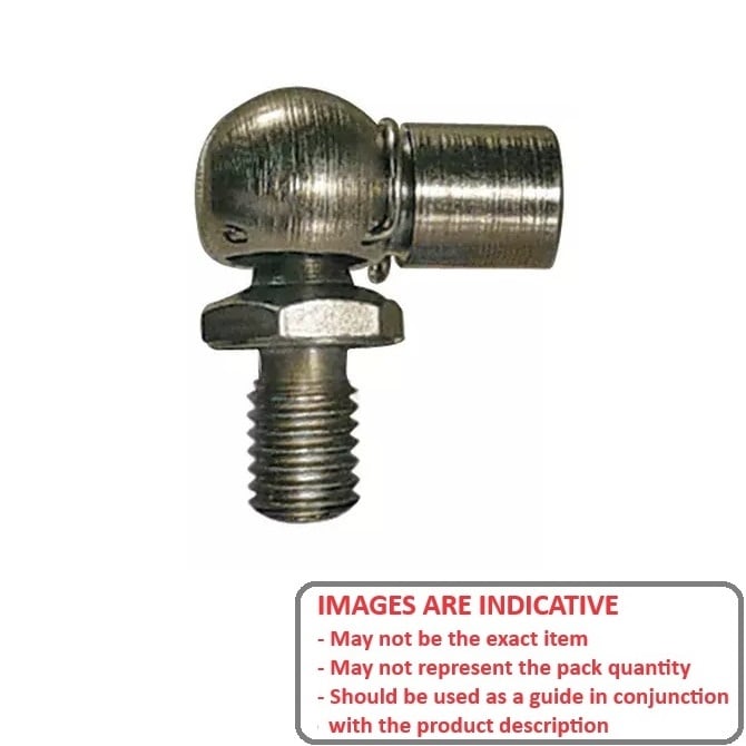 Assembly End Fittings Gas Spring    Steel Ball Joint x 18.03 mm - M6 x 1  - - - MBA  (Pack of 1)