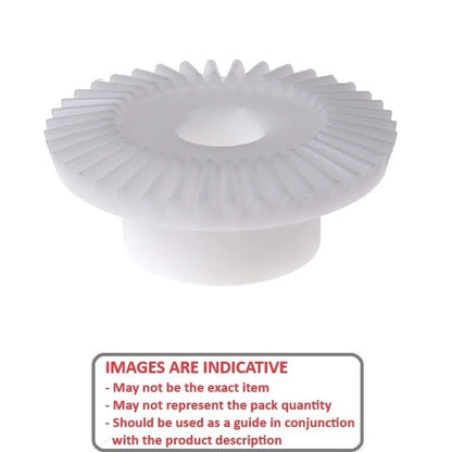 Bevel Gear   64 Tooth  - 32 Diametrical Pitch Match with GB-41A-D32-16-048-A Acetal - MBA  (Pack of 1)