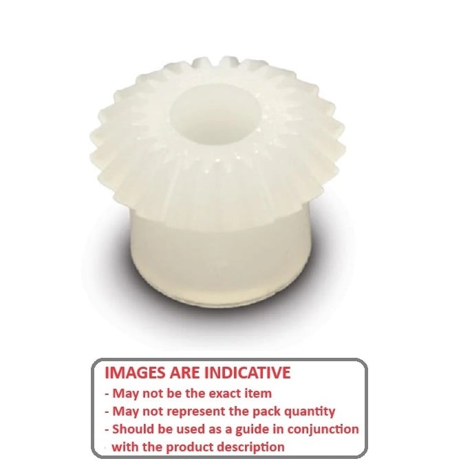 Bevel Gear   16 Tooth  - 32 Diametrical Pitch Match With GB-41A-D32-64-064-A Acetal - MBA  (Pack of 1)