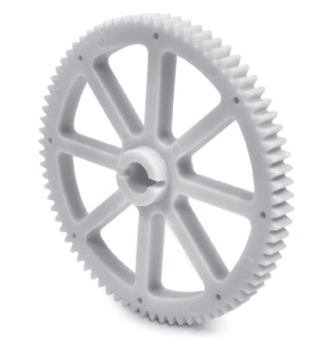 Spur Gear   80 x 127 x 12.7 mm  - 16DP 20 Degree Plastic - MBA  (Pack of 1)