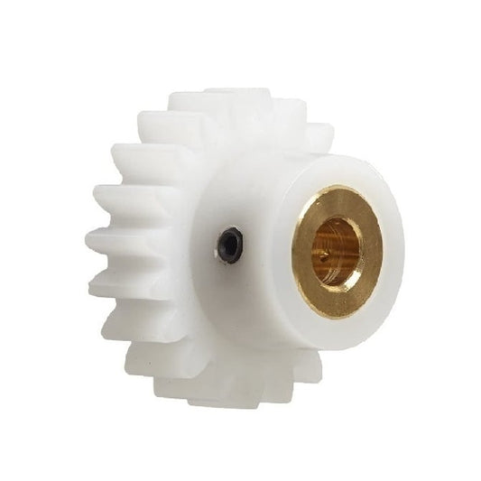 Spur Gear   24 Tooth x 27.5mm Dia. x 6mm Wide with 6.35mm Bore  - 24DP 20 Degree Plastic with Insert - 24 Teeth - MBA  (Pack of 1)