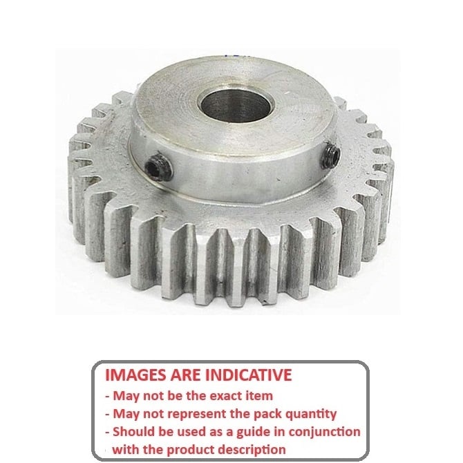 Spur Gear  100 x 35.28 x 4.762 mm  - 72DP Aluminium - MBA  (Pack of 1)