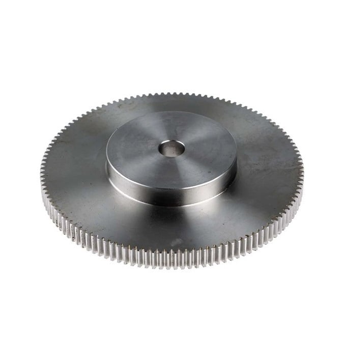 Spur Gear   64 Tooth x 52.4mm Dia. x 5mm Wide with 6.35mm Bore  - 24DP 20 Degree 303 Stainless Steel - 64 Teeth - MBA  (Pack of 1)