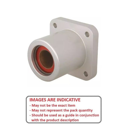 Bearing Housing   25.4 x 69.850 x 71.43 mm  - Flange Mounted Self Aligning Linear with Sliding Frelon - MBA  (Pack of 1)