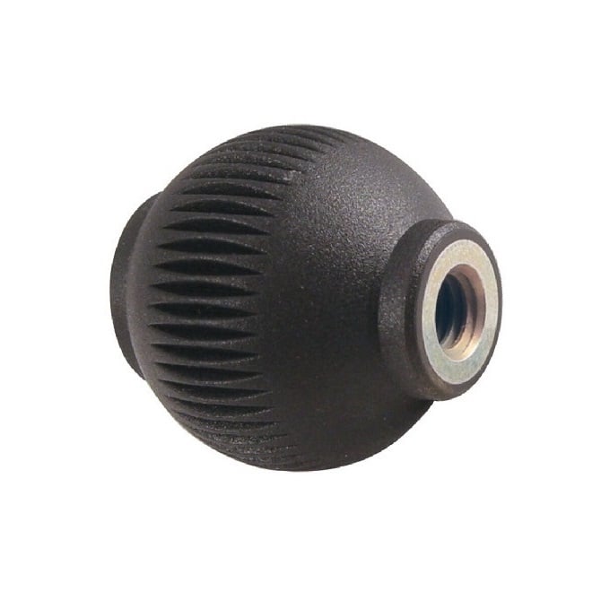 Ball Knob    5/16-18 UNC x 32 mm  - Novo-Grip Steel Insert Rubber and Steel - Female - MBA  (Pack of 10)
