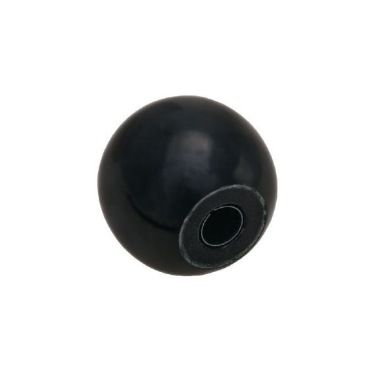 Pomello sferico 12,7 x 38,1 mm - Knock On Fenolico - Nero - Knock-On - MBA (confezione da 1)