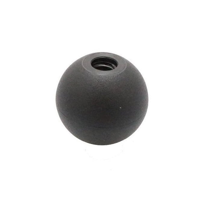 Ball Knob    M6 x 25 mm  - Threaded Tapped Plastic Insert Thermoplastic - Female - MBA  (Pack of 1)