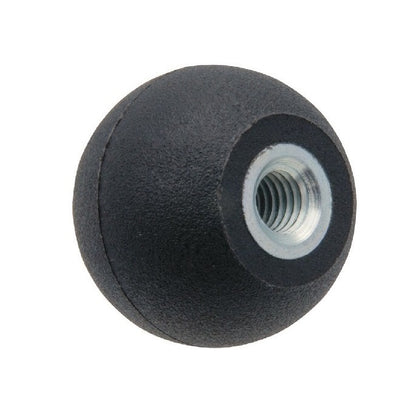 Ball Knob    M6 x 20 mm  - Threaded With Steel Insert Thermoplastic - Female - MBA  (Pack of 1)