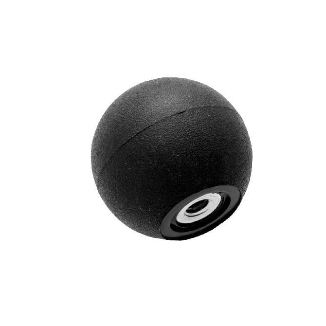Ball Knob    5/16-18 UNC x 38.1 mm  - Threaded Rubber - Female - MBA  (Pack of 1)