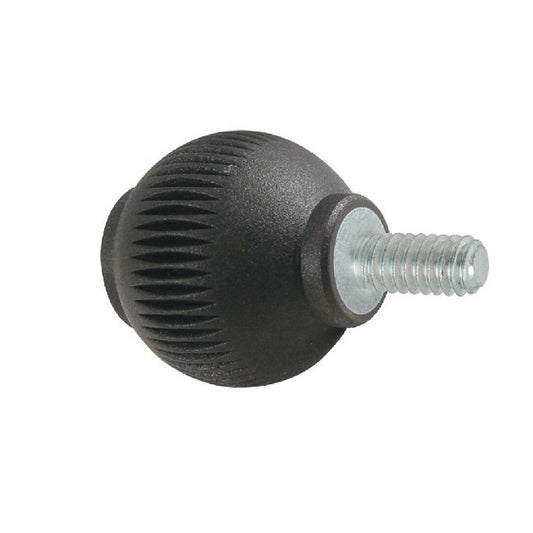Ball Knob    1/4-20 UNC x 24.89 mm  - Novo-Grip Steel Insert Rubber - Male - MBA  (Pack of 10)
