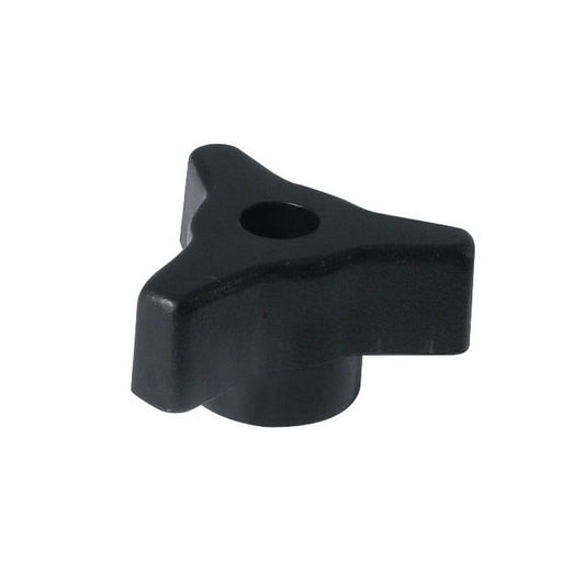 Tri Knob    3/8-16 UNC x 44.45 mm  - Steel Insert Polypropylene - Black - Through-Hole - MBA  (Pack of 1)