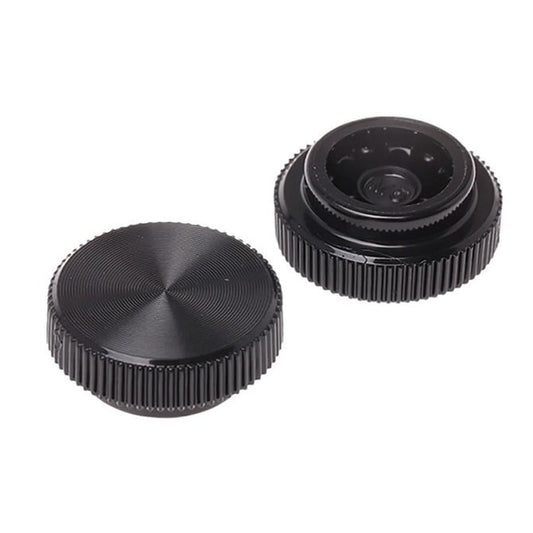 Thumb Knob    4-40 and 4-56  x 7.94 mm  - for Cap Screw Use Own Screw Plastic - Black - Press On Cap Screw - Knurled  - MBA  (Pack of 50)