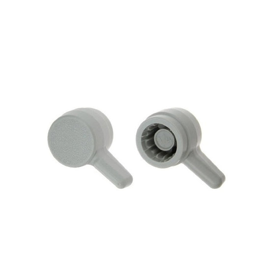 Thumb Knob    5/16  x 21.43 mm  - for Cap Screw Use Own Screw Plastic - Grey - Press On Cap Screw - L Shape  - MBA  (Pack of 85)