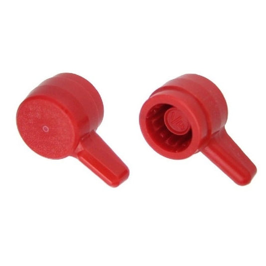Thumb Knob    5/16  x 21.43 mm  - for Cap Screw Use Own Screw Plastic - Red - Press On Cap Screw - L Shape  - MBA  (Pack of 90)