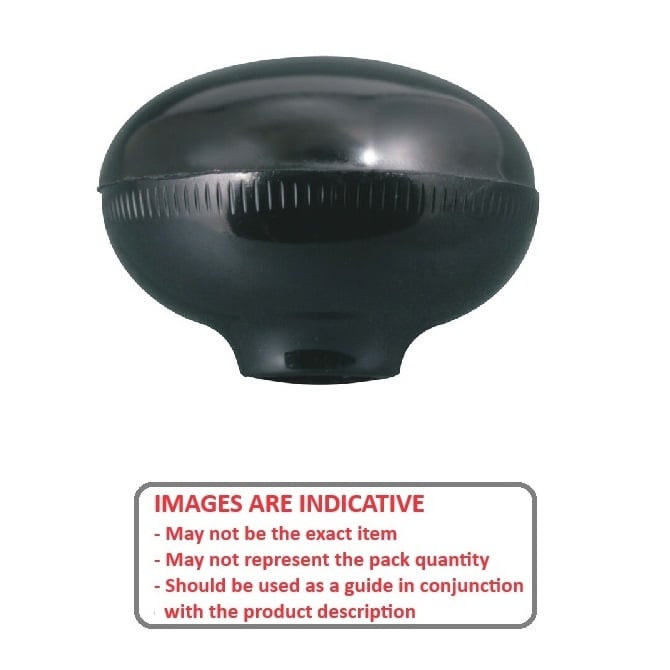 Bouton conique ovale 7,94 Push On x 38,1 mm - Press-On Phénolique - Press-On - MBA (Pack de 2)