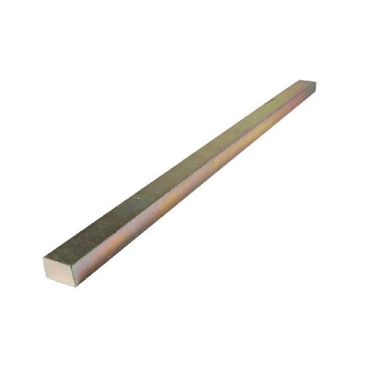Keysteel rectangulaire longueur 6 x 14 x 300 mm - Longueur stock en acier au carbone plaqué zinc - Rectangulaire - Surdimensionné - ExactKey (Pack de 1)