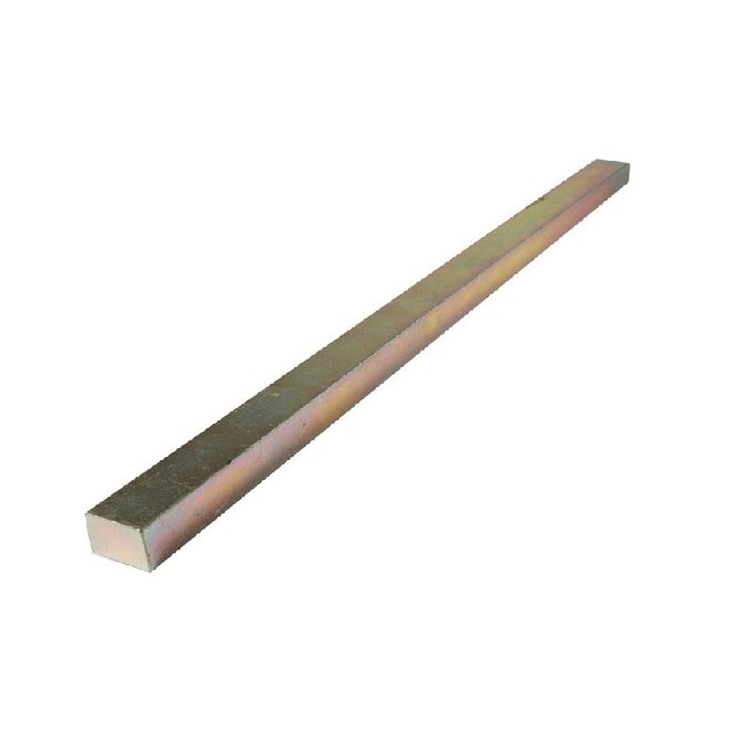 Keysteel rectangulaire Longueur 3,175 x 6,35 x 300 mm - Longueur stock Acier au carbone zingué - Rectangulaire - Surdimensionné - ExactKey (Pack de 1)