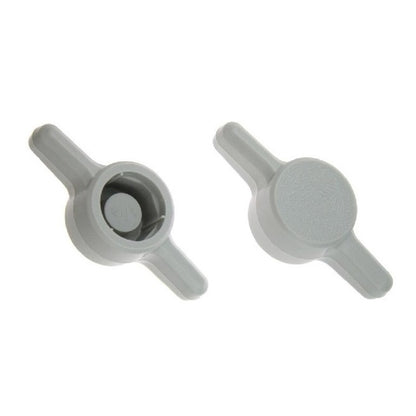 Thumb Knob    M5 - Use Own Screw x 26 mm  - for Cap Screw Use Own Screw Plastic - Grey - Press On Cap Screw - Tee  - MBA  (Pack of 50)